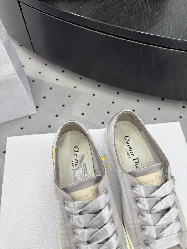 Dior Lucky Sneaker Grey Satin 618073
