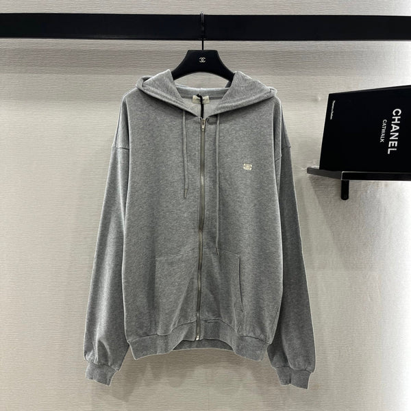 Celine 25 Hoodie Grey Cotton 299772