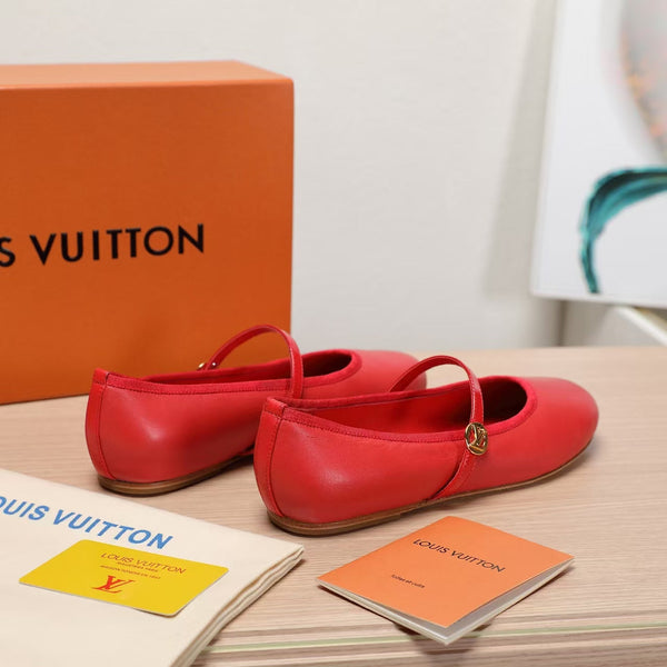 LV 25C Romy Flat Red Sheepskin 218301