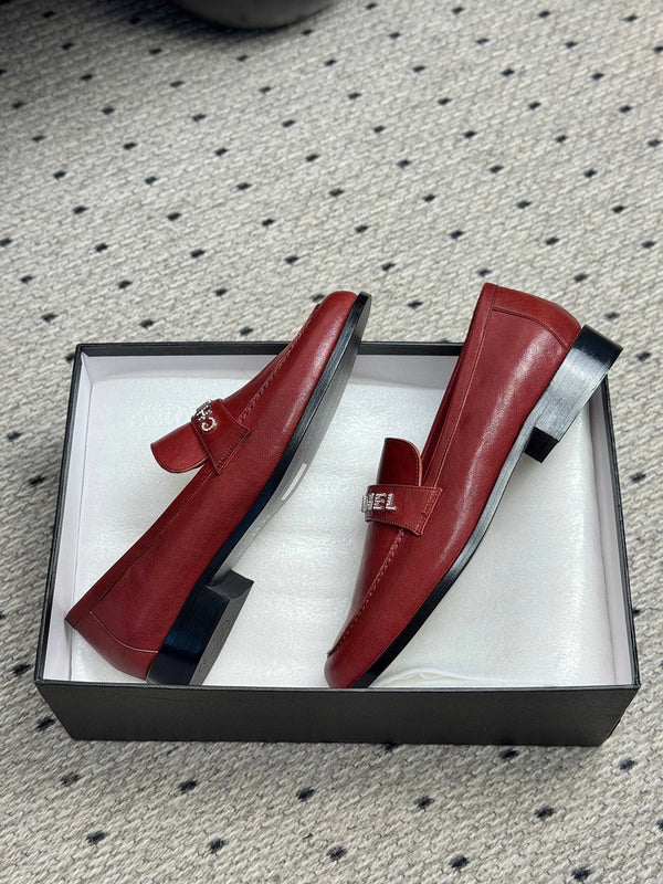 CC 25 Loafers Dark Red Cowhide 329802