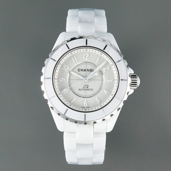 J12 Automatic White Ceramic White Numerals White Dial