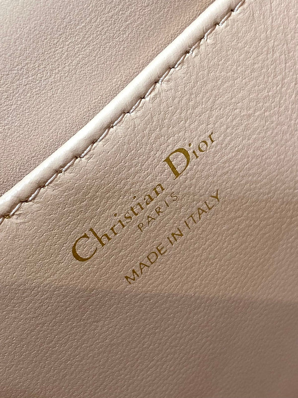 SMALL 20 CARO BACKPACK IN PEACH PINK MACROCANNAGE LAMBSKIN