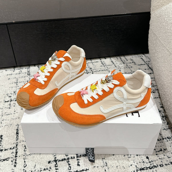 Loewe 25 Ballet Runner 2.0 Sneaker Orange Nylon Sheepskin