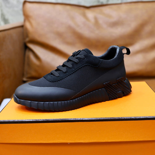 HM BOUNCING SNEAKER BLACK CANVAS AND CALFSKIN