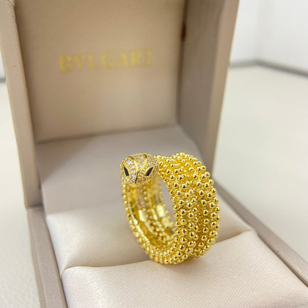 BVL Triple Beaded Diamond Snake Ring
