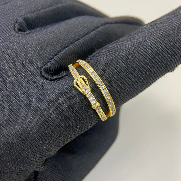 HM Buckle Diamond 2 Ring