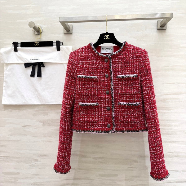 CC Runway Jacket Red Tweed 344791