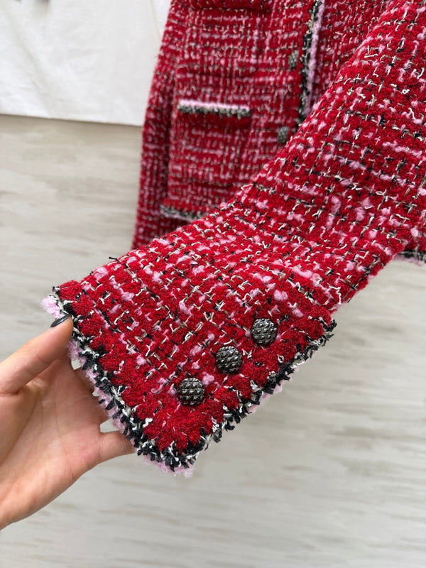 CC Runway Jacket Red Tweed 344791
