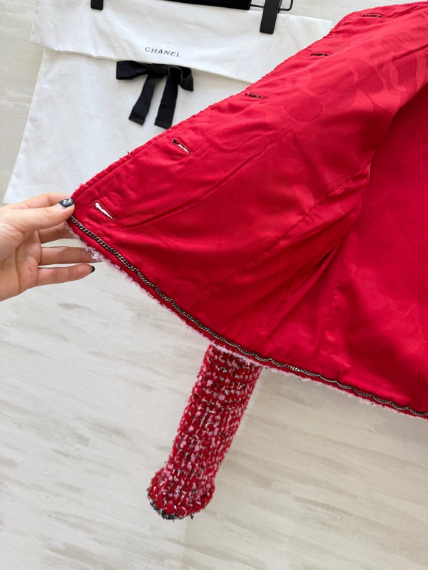 CC Runway Jacket Red Tweed 344791