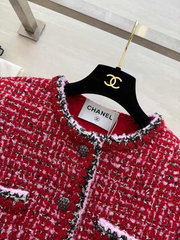 CC Runway Jacket Red Tweed 344791