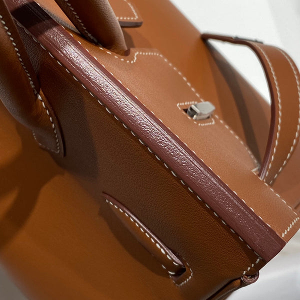 HM Shoulder Birkin 29 Yam Orange Leather 222354