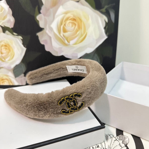 MEDIUM BROWN SHEARLING HEADBAND 151381