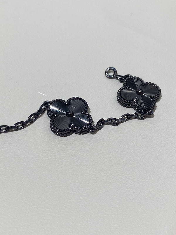 VCA Clover Vintage Black 5 Motifs Black Bracelet