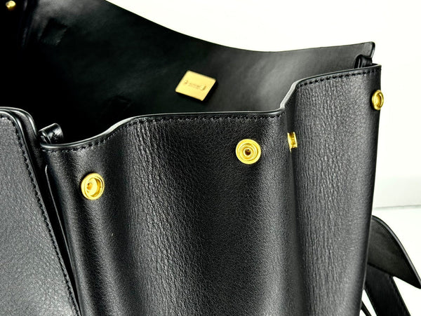 BEL AIR CARRY ALL BAG 29 IN BLACK NAPPA LAMBSKIN GOLD HARDWARE