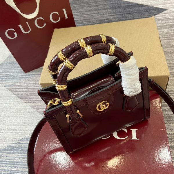 Gucci Bamboo Bag Rosso Ancora Red Leather 339649