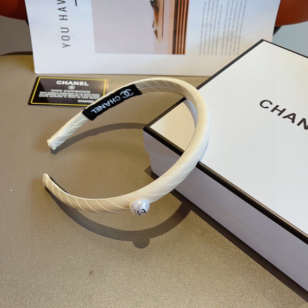 WHITE FABRIC HAIRBAND 432770