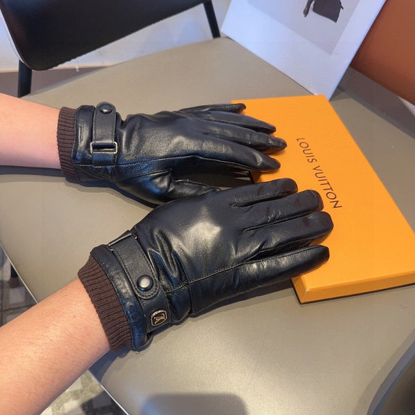 LV GLOVES IN BLACK LAMBSKIN 467997