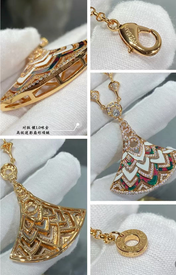 BVL Camouflage Necklace Pink Gold