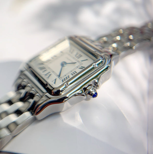 Panthere 22mm Silver Double Chain 44cm