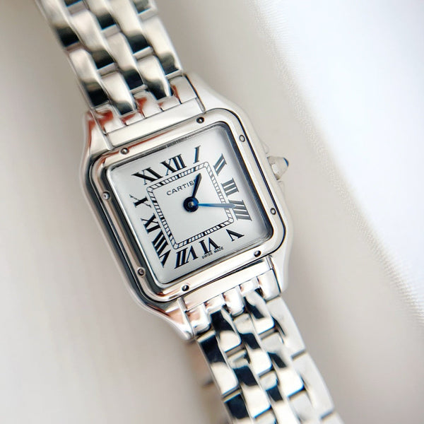 Panthere 22mm Silver Double Chain 44cm