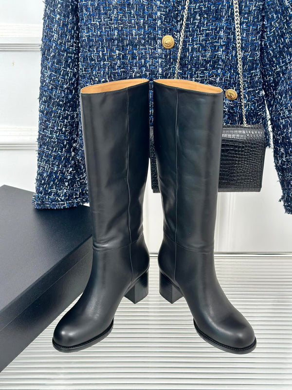 Alaila High Boots In Black Cowhdie 894440