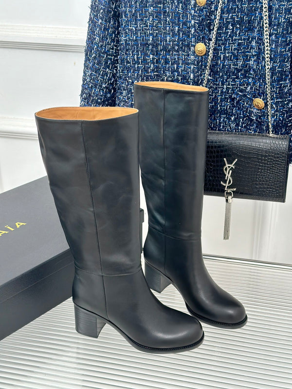 Alaila High Boots In Black Cowhdie 894440