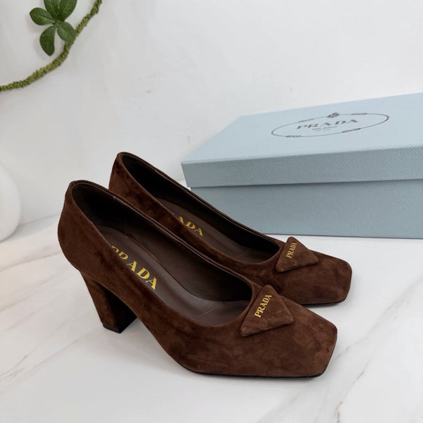 PRA 26SS High Heel Pump 85 Brown Suede 592369