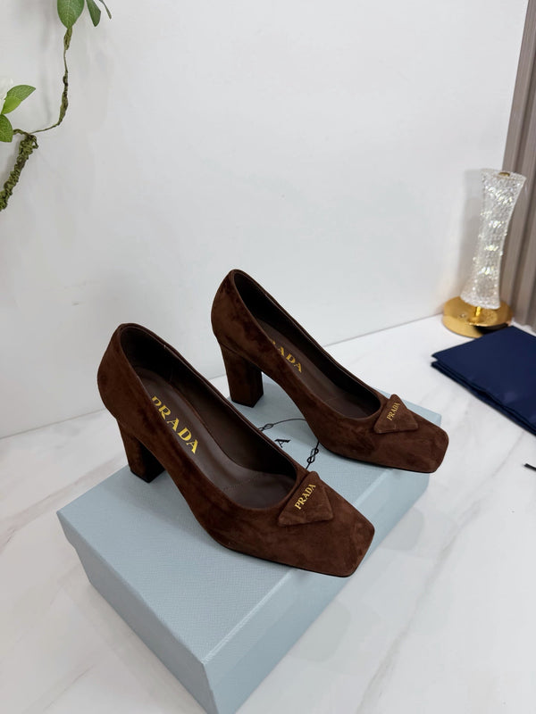 PRA 26SS High Heel Pump 85 Brown Suede 592369