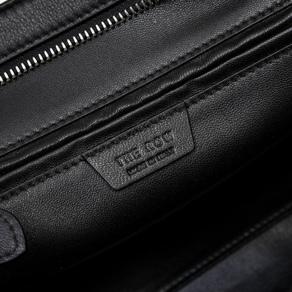 The Row Agnes Tote Bag 30cm Black Leather