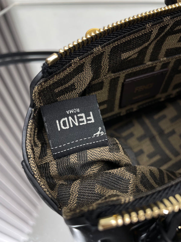 BY THE WAY MINI 18 IN BLACK EMBOSSED CALFSKIN GOLD HARDWARE