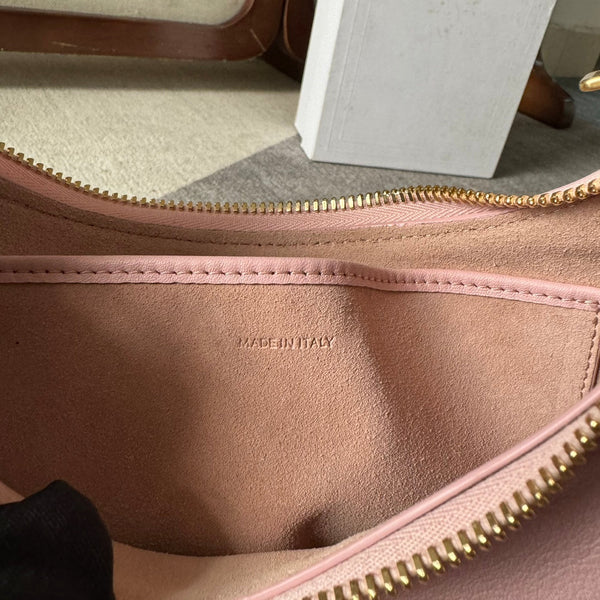 MEDIUM AVA TRIOMPHE BAG 23 IN LIGHT PINK SMOOTH CALFSKIN GOLD HARDWARE
