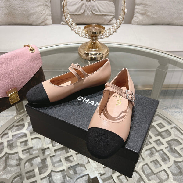 mary janes double buckle beige calfskin black grosgrain