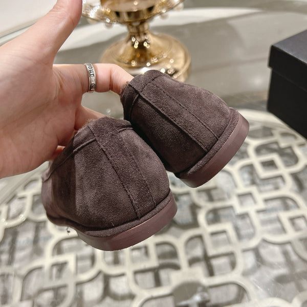 CC 25A Loafer Chocolate Sherpa Suede
