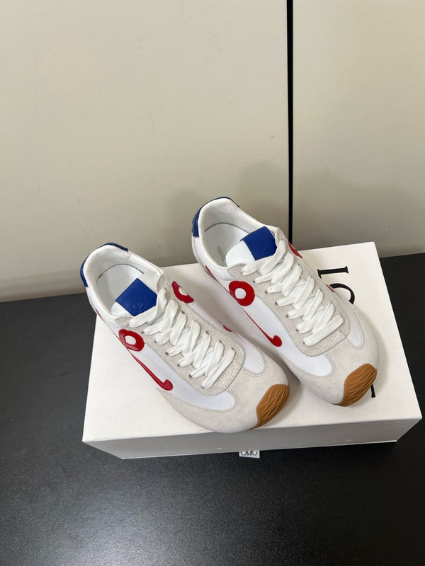 Loewe Ballet Runner 2.0 Sneaker White Nylon Sheepskin