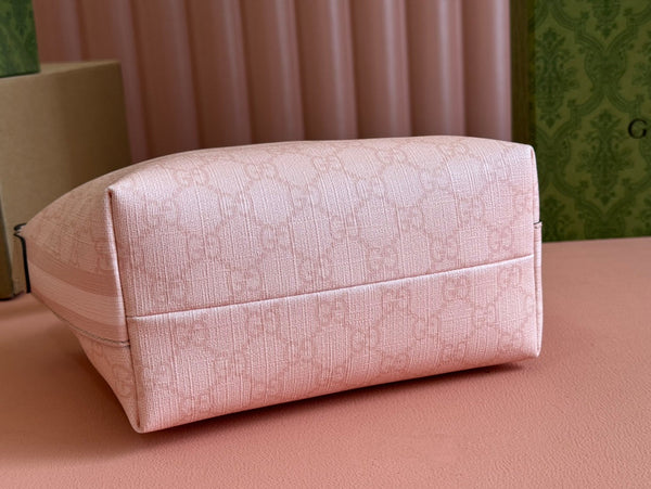 Gucci Ophidia 20cm Bag Pink Canvas 239922