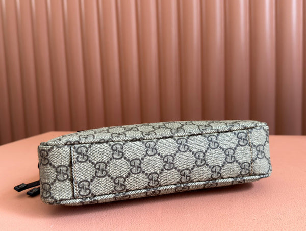 Gucci Ophidia 24.5cm Bag Ebony Black Canvas 248561