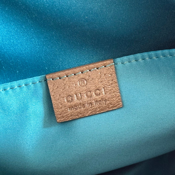 GG Ophidia Small Shoulder Bag 23.5cm Beige Brown Canvas Leather