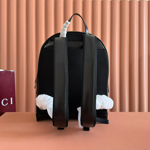 GG 2025 GG Supreme Backpack Gray mix Black Canvas Leather 273684