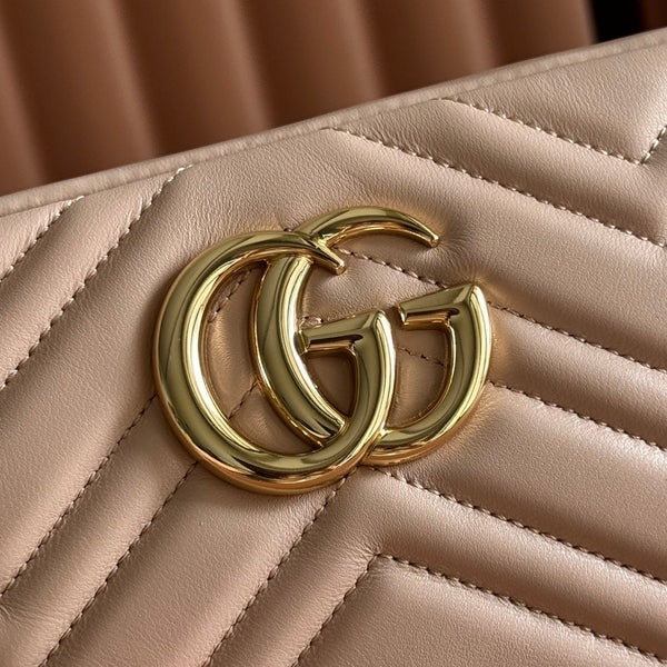 GG 2025 Mamont Bag 24cm Pink Gold Lambskin 273725