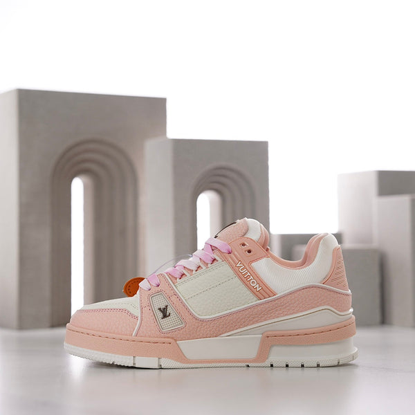LV TRAINER IN PEACHY PINK CALFSKIN