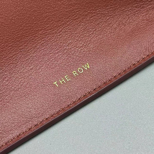 The Row Margaux 17 Burgundy Leather