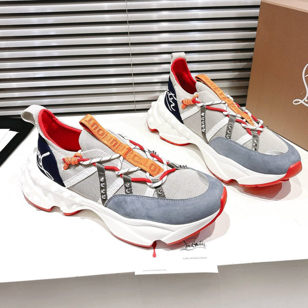 CL 25 Trailnrun Sneaker Grey Blue Calfskin Mesh 323168