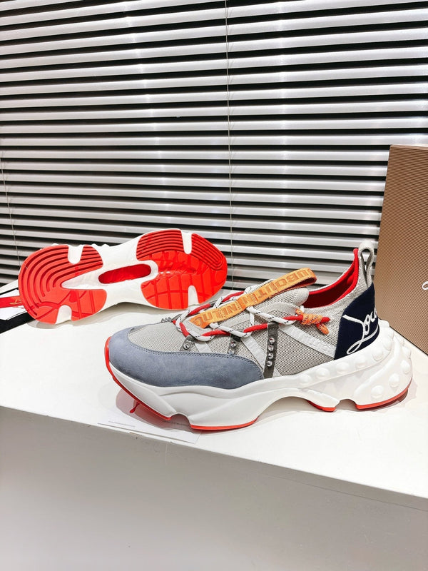 CL 25 Trailnrun Sneaker Grey Blue Calfskin Mesh 323168