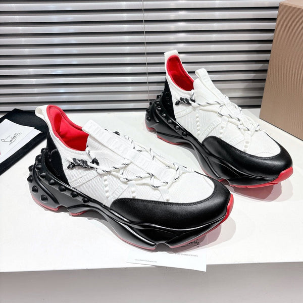 CL 25 Trailnrun Sneaker Black White Calfskin Mesh 323169