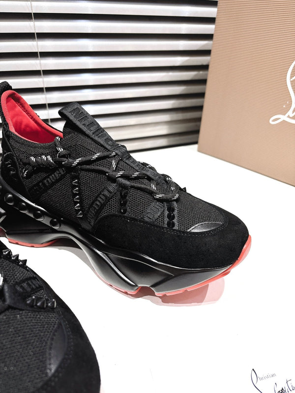 CL 25 Trailnrun Sneaker Black Calfskin Mesh 323171