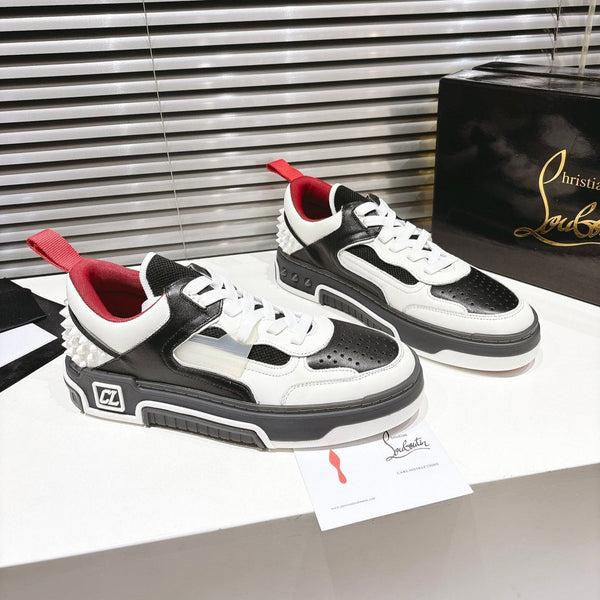 CL 25 Astroloubi Couple's Sneaker Black White Cowhide 323158