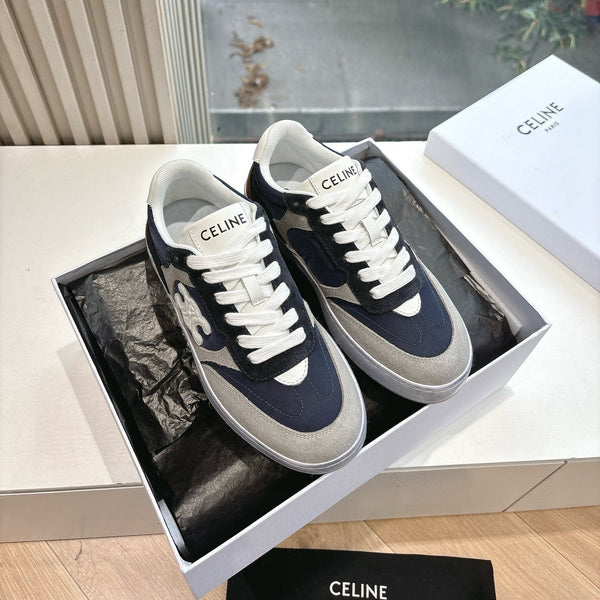 CELINE Sneaker Blue Gray Suede 285895