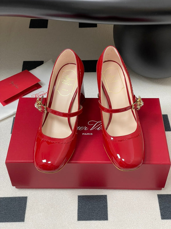Viv 25 Mary Jane 60 Red Patent Calf Leather 247885