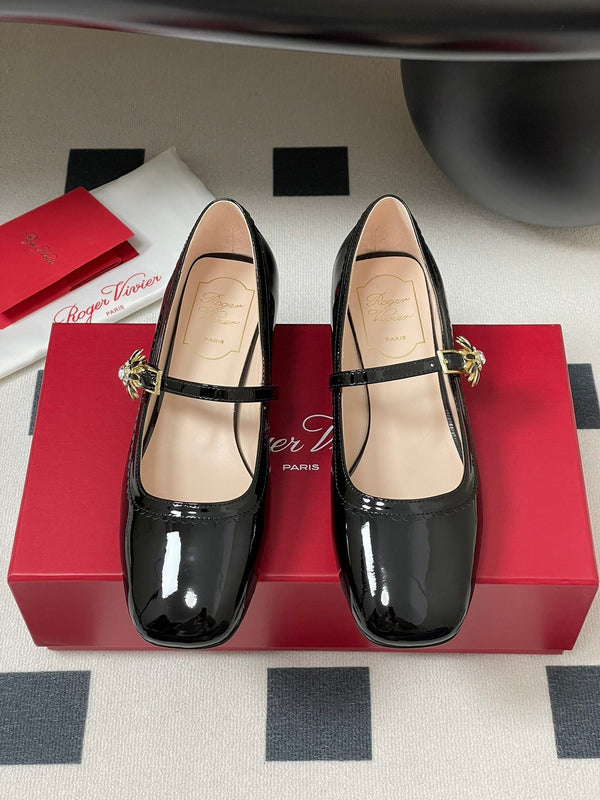Viv 25 Mary Jane 2.5cm Black Patent Calf Leather 247892