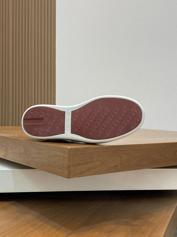 LP NEWPORT WALK SNEAKERS BLACK AND ANCHOR SUEDE